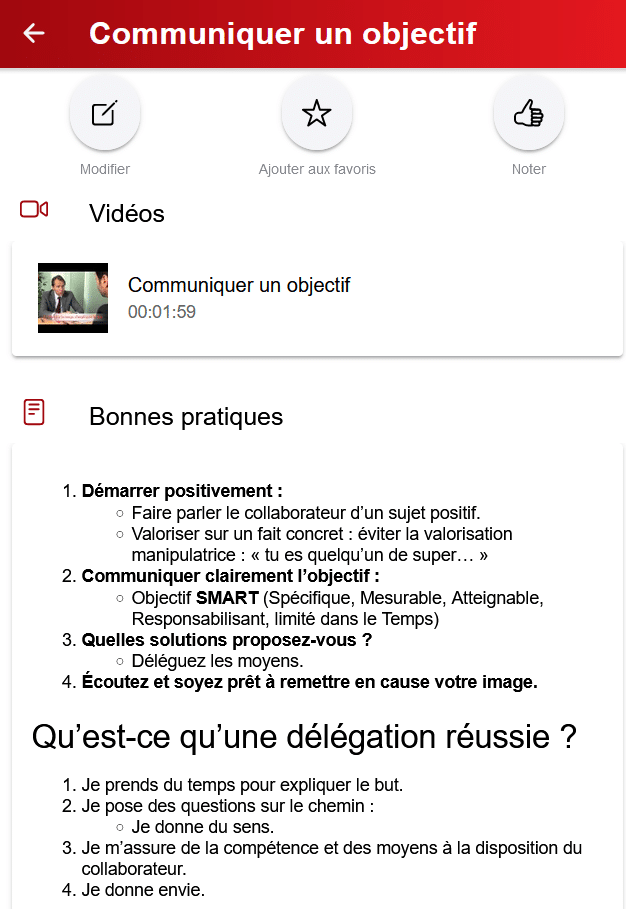 Communiquer un objectif